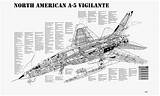 Vigilante North American Atomic Navy Annihilation Bomber Aircraft sketch template