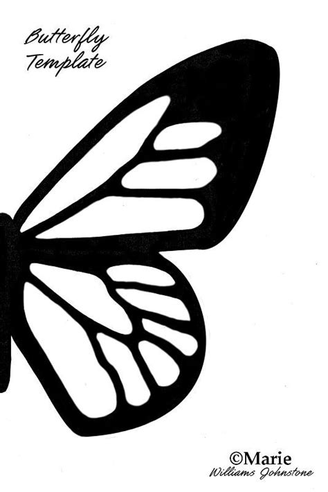 butterfly template     personal arts  crafts