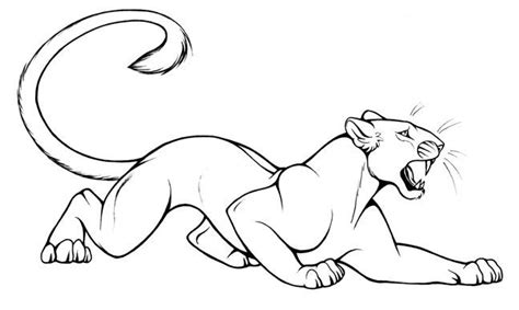 black panther coloring pages animal