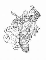 Infinity Coloring Thor sketch template