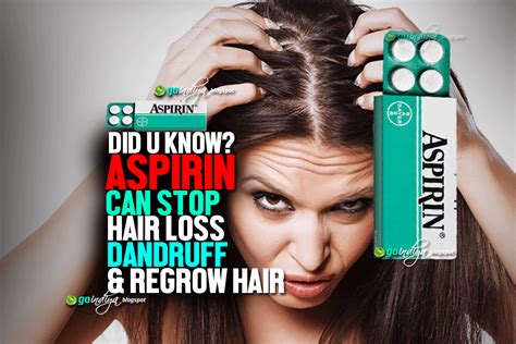Aspirin Can Stop Hair Loss Dandruff And Regrow Hair Natural Home