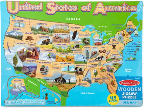 usa map jigsaw puzzle kremers toy  hobby