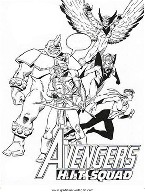 Avengers 14 Gratis Malvorlage In Avengers Comic