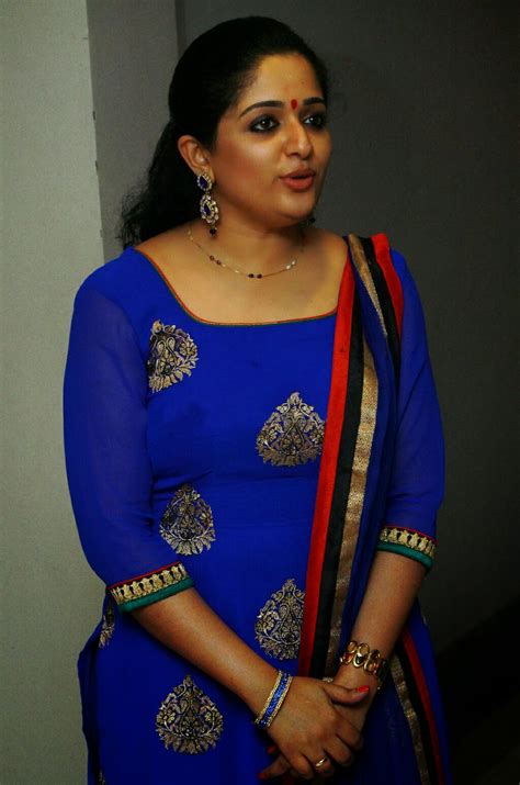 actress kavya madhavan in blue churidar hd photos spinz