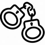 Drawing Handcuff Handcuffs Icon Getdrawings sketch template
