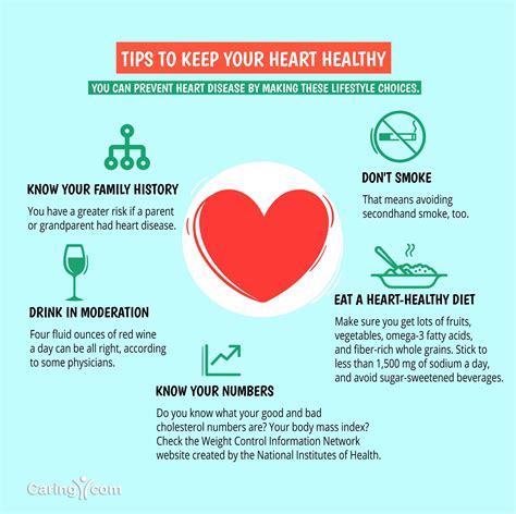 tips    heart healthy caringcom