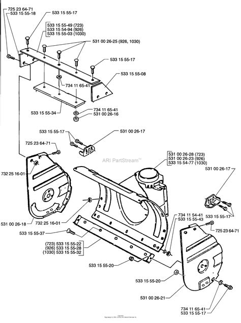 husqvarna st    parts diagram  plate assembly