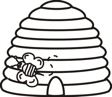 beehive outline clipart