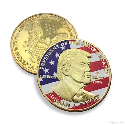donald trump silver eagle coin commemorative coin  america great
