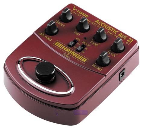 Behringer Adi21 Acoustic Guitar Preamp Di Effects Pedal Whybuynew