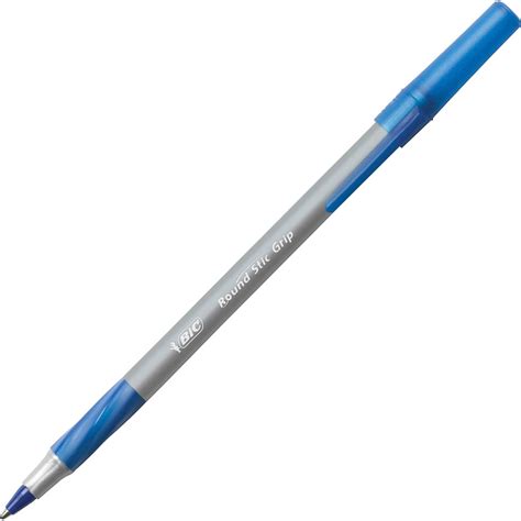 bic  stic grip xtra comfort ballpoint pens blue mm point