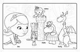 Peluche Docteur Mcstuffins Coloriage Imprimer Colorier Coloriages Personnages Quatre Crafter sketch template