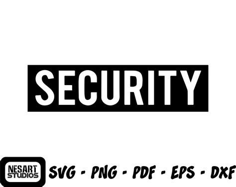 security svg security staff bouncer instant  vinyl etsy