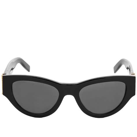 saint laurent sl m94 sunglasses black and grey end
