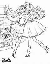 Barbie Princess Coloring Pages Kids Happy sketch template