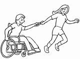 Integracion Wheelchair Disability Inclusión Inclusion Disabled Discapacitado Educativa Engelliler Niño sketch template
