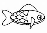 Kleurplaat Vis Pez Pesce Fisch Malvorlage Poisson Kleurplaten Vissen Printen Abbildung Große Jouw Téléchargez sketch template
