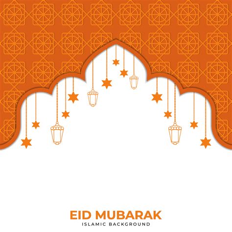 eid mubarak greeting card template premium vector  vector art