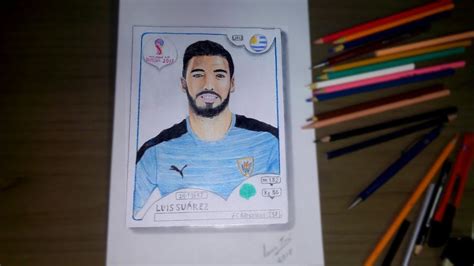 figurinhas da copa desenhando luis suárez do uruguay copa russia 2018 drawing cup 2018