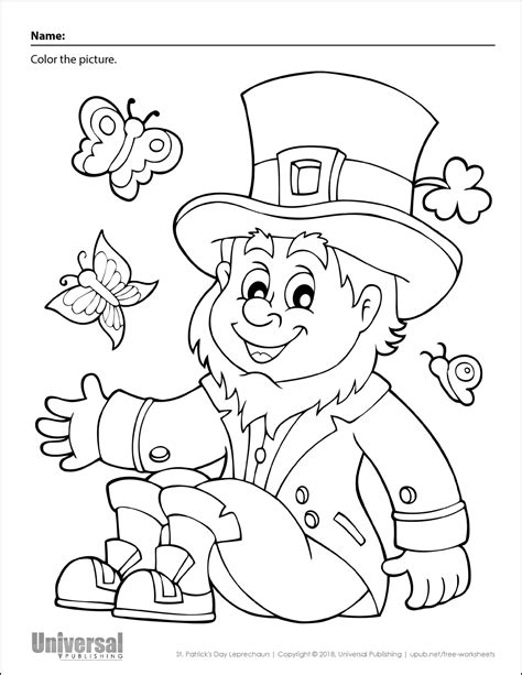 printable st patricks day coloring pages  adults kids