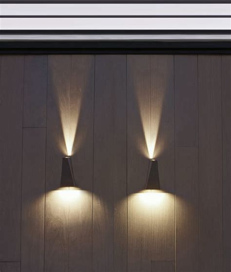 Contemporary Exterior Wall Light With Led Lamps