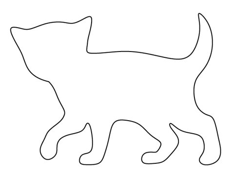printable cat outline