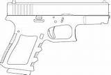 Glock Pistola Extended Engraving Guns Tattoos sketch template