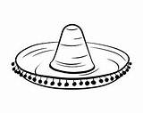 Hat Mexican Drawing Sombrero Svg Getdrawings sketch template