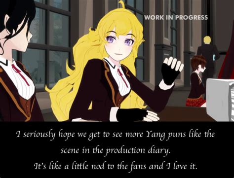 i m going to be yang ing on every word she says rwby know your meme