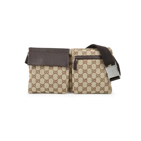 Authentic Second Hand Gucci Monogram Belt Bag Pss 436