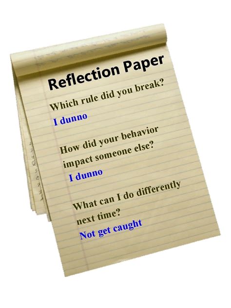 reflection paper format   learn  develop reflective paper