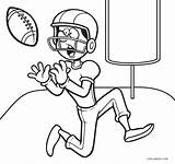 Coloring Football Pages Cool2bkids Printable Kids Player sketch template