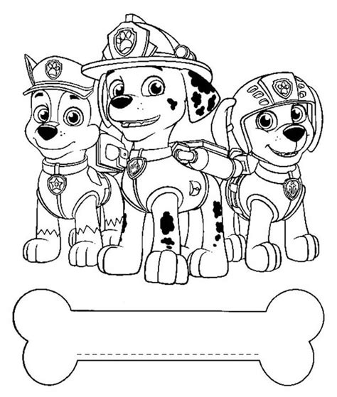 marshall paw patrol  coloring page  printable coloring pages