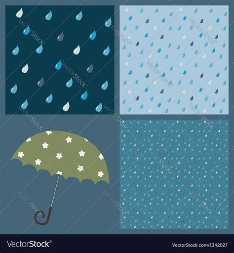 seamless patterns  raindrops royalty  vector image
