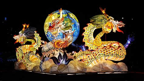 images night lantern carnival lighting art dragon event