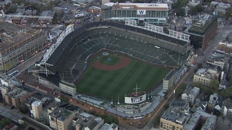 drone lands  outfield  wrigley field causing delay nbc chicago