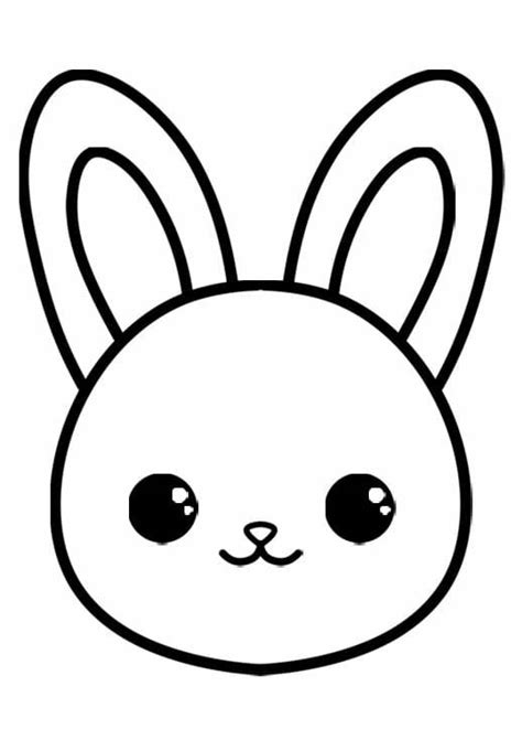 draw  bunny face green mens