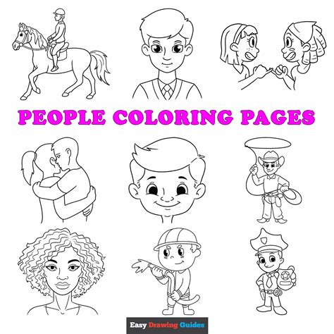printable people coloring pages  kids