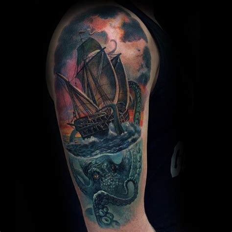 Tattoo Trends 100 Kraken Tattoo Designs For Men Sea