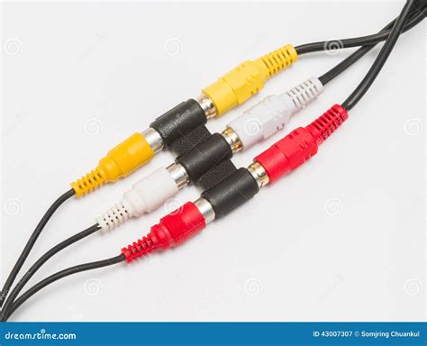 audio  video cable connection  adapter stock photo image
