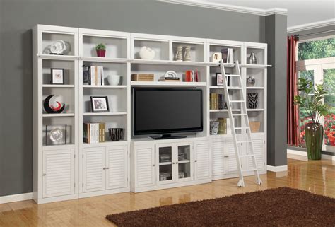 The Boca Library 6 Piece Inset Wall Unit For 56 Tv