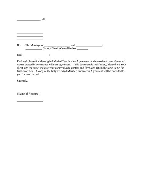 attorney termination letter  form fill   sign printable
