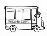 School Coloring Bus Book sketch template