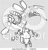 Clip Skeeter Stealing Outline Illustration Cartoon Man Rf Royalty Toonaday sketch template