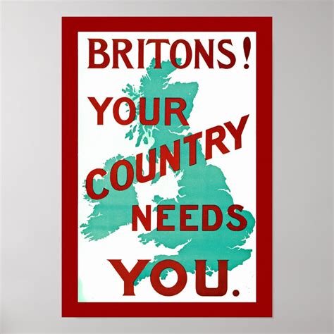 britons  country   poster zazzle