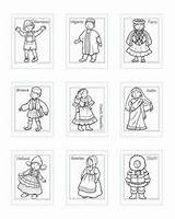 Coloring Around Different Pages Traditional Clothing Worksheets Costumes Children Types Kids Dance Search Activities Cool Education Worn Paper Library Historically sketch template