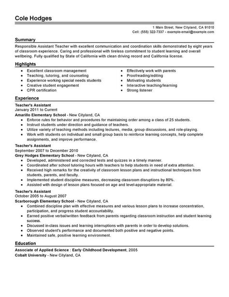 69 Amazing Education Resume Examples And Templates From Our Writing Service