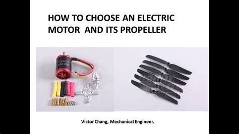 choose  rc electric motor  propeller   plane youtube