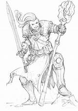Elf Mage Battle Dunbar Max Deviantart Character Fantasy Sketch Pages Sketches Book Dwarf Orc Comic Choose Board sketch template