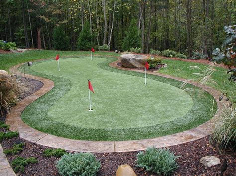 synthetic putting greens outdoor contracting charlotte landscape contracting